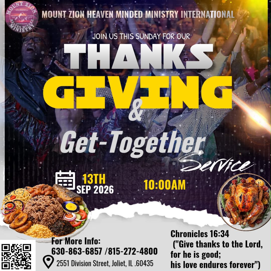 Thanksgiving & Get-Together Service flyer